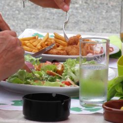 Repas au restaurant du camping